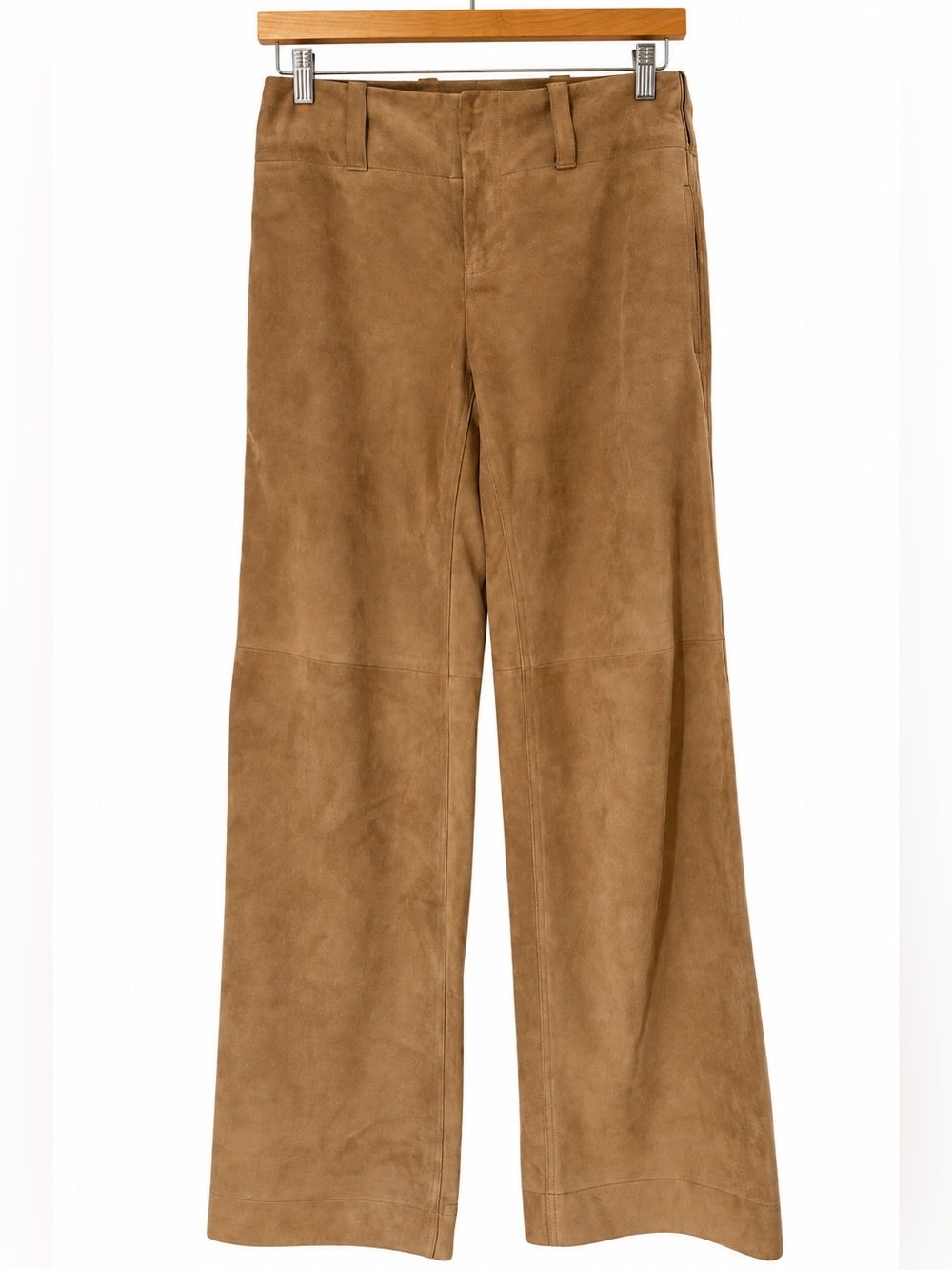 Ralph Lauren Genuine Suede Leather Pants Size 4 Camel Tan